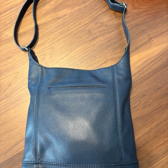 Navy blue The Sak leather crossbody hobo bag - Picture 2 of 12